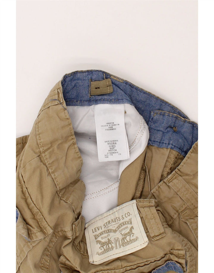 LEVI'S Boys Cargo Shorts 9-10 Years W25  Beige Cotton Vintage Levi's and Second-Hand Levi's from Messina Hembry 