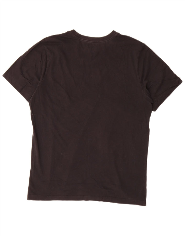 Męski T-shirt z grafiką Nike, średni czarny, bawełniany
