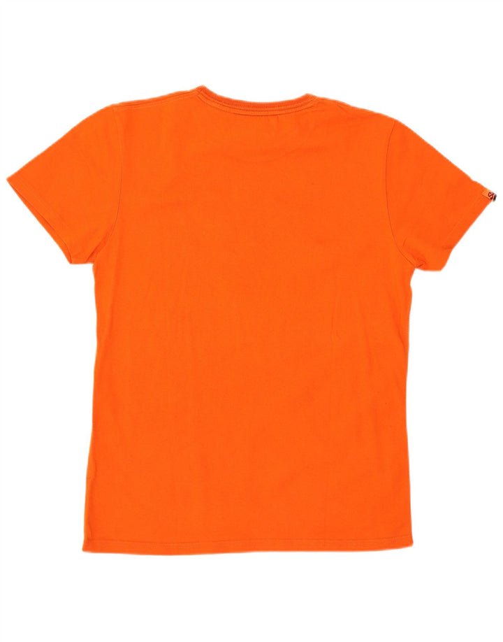 Męski T-shirt Superdry z grafiką, średni pomarańczowy