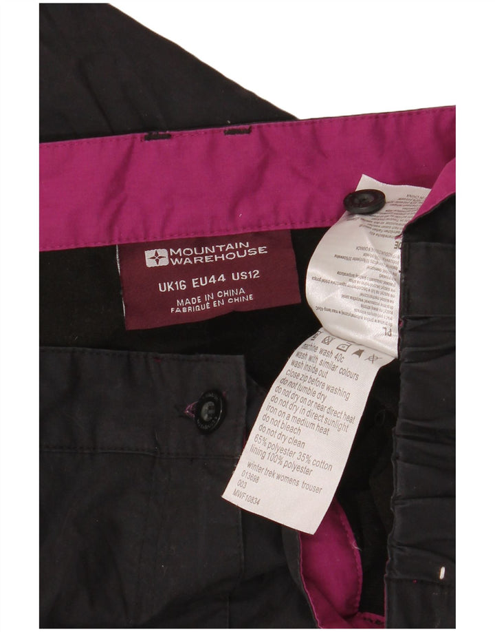 Damskie spodnie wiatrówkowe Mountain Warehouse UK 16 Large W38 L30 Black