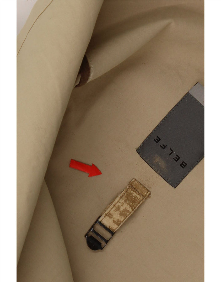 Płaszcz męski Belfe UK 42 XL, beżowy, bawełniany