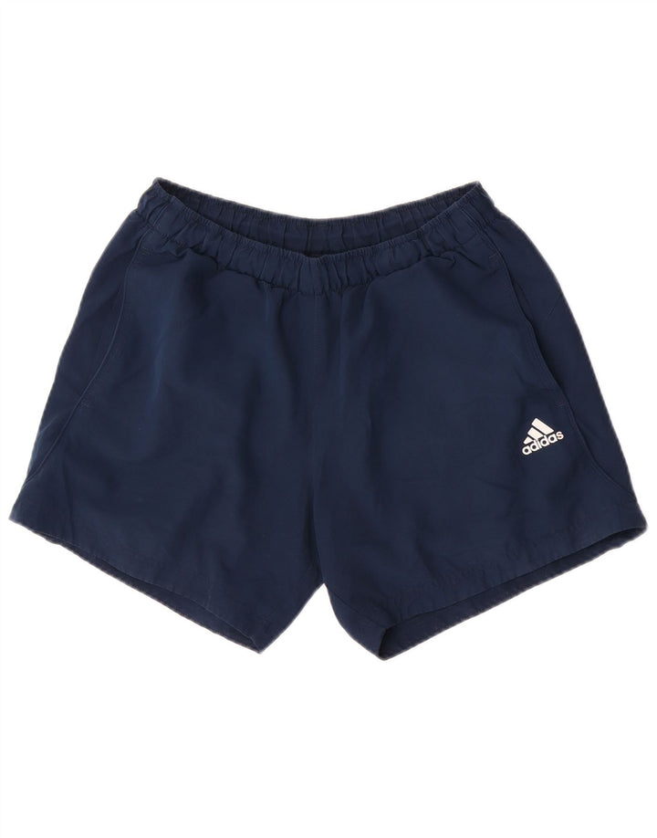 Męskie spodenki sportowe Adidas Climalite, średni granatowy poliester