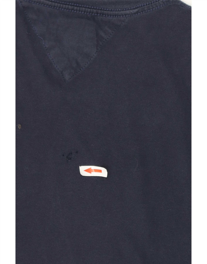 Męska koszulka z grafiką Tommy Hilfiger Top, średnia, granatowa bawełna