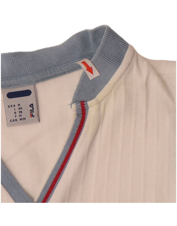 Damska kamizelka Fila IT 44 Średnia biała bawełna