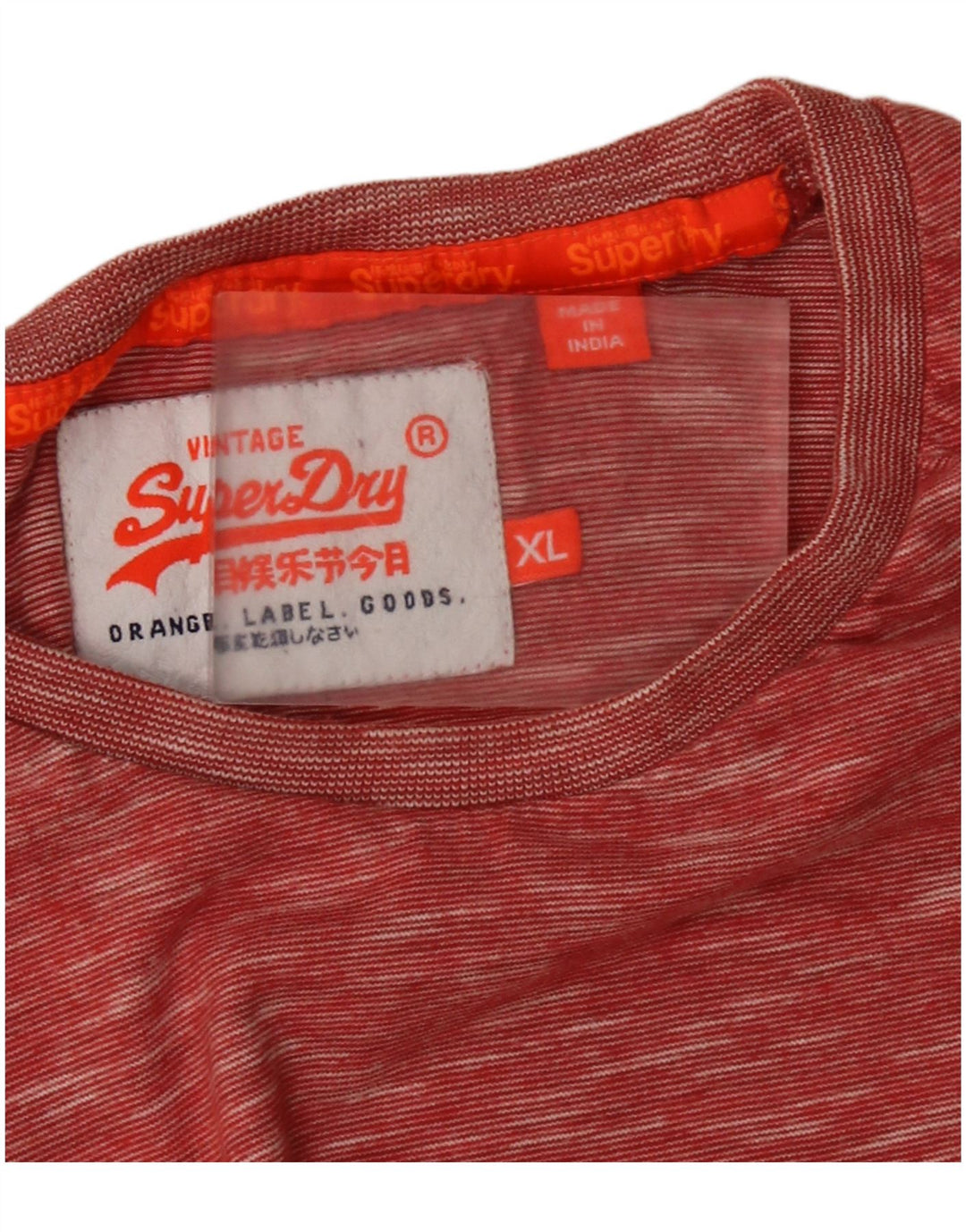 Męski T-shirt Superdry XL, czerwony, nakrapiany