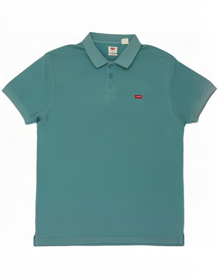 Męska standardowa koszulka polo Levi's, duża, niebieska, bawełniana