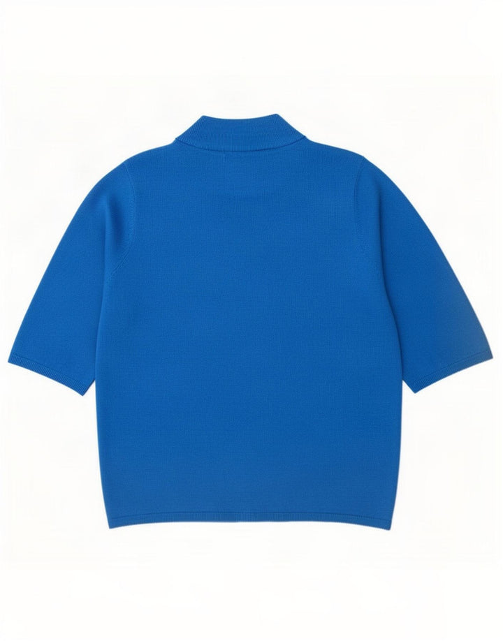 Marks & Spencer Damski sweter z golfem UK 14, średni niebieski