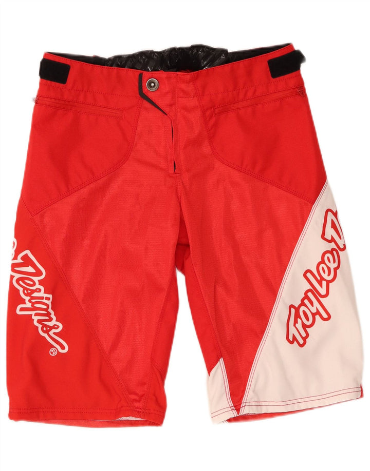 Troy Lee Designs Męskie spodenki z grafiką Motorstyle Medium W32 w kolorze czerwonym