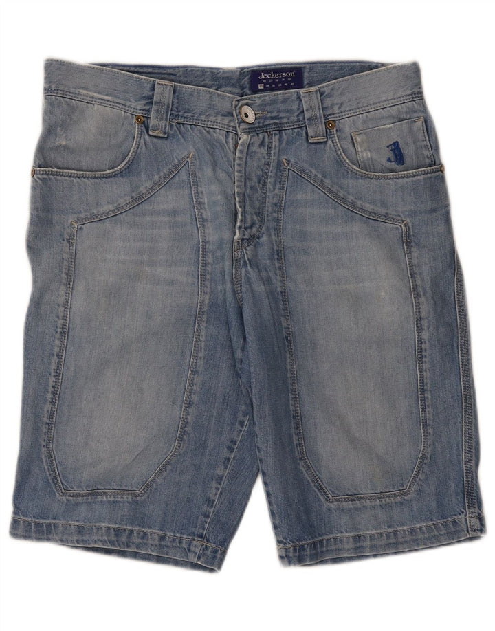 Męskie spodenki jeansowe Jeckerson W33 średni niebieski