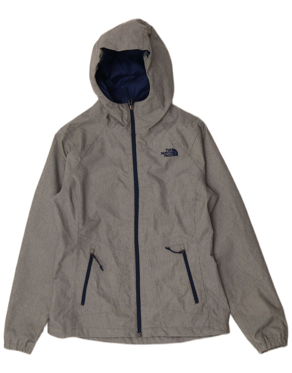 Damska kurtka przeciwdeszczowa z kapturem The North Face UK 10 w małe szare prążki