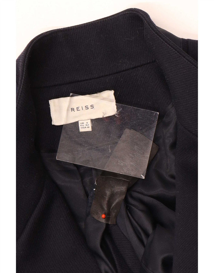 Płaszcz damski Reiss UK 4 XS, granatowy, wełniany