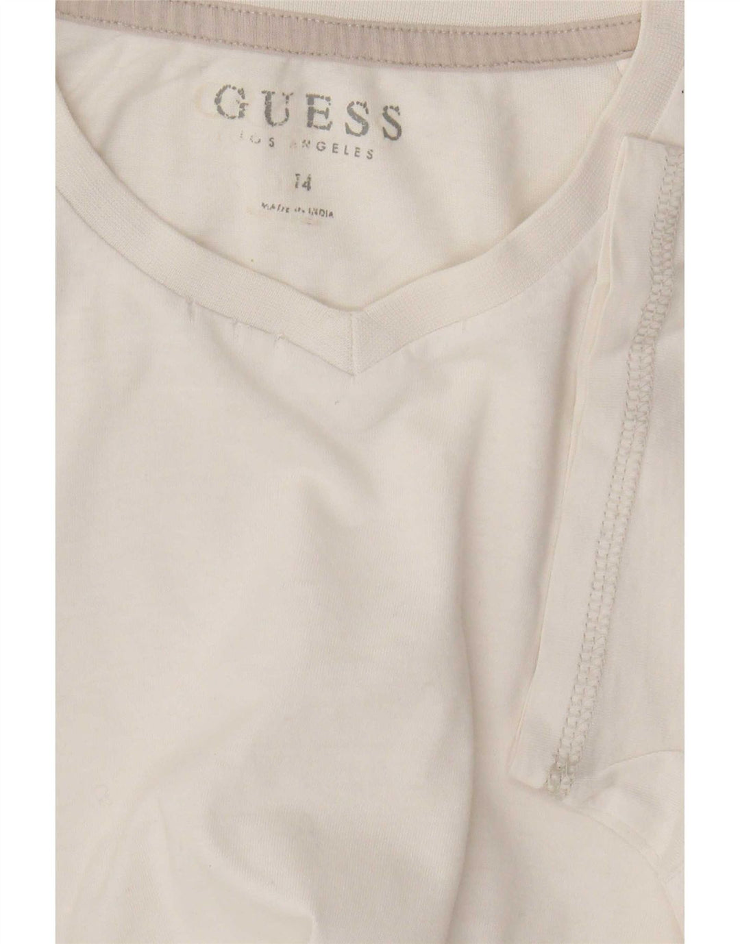 Damska koszulka graficzna Guess Top UK 14 Medium White