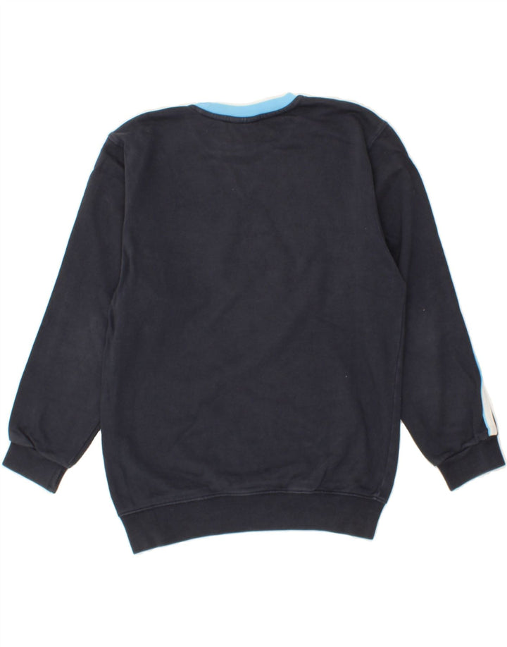 CHAMPION Boys Graphic Sweatshirt Jumper 11-12 Years Large  Navy Blue Vintage Champion and Second-Hand Champion from Messina Hembry 