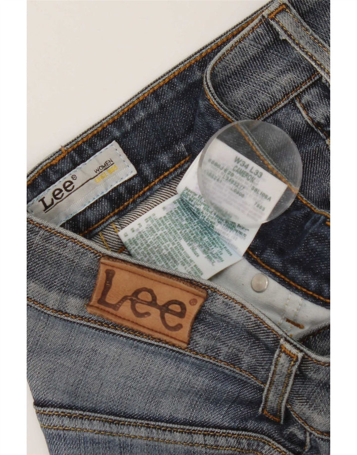Damskie jeansy Lee Cameron Bootcut W34 L28 Niebieskie bawełniane
