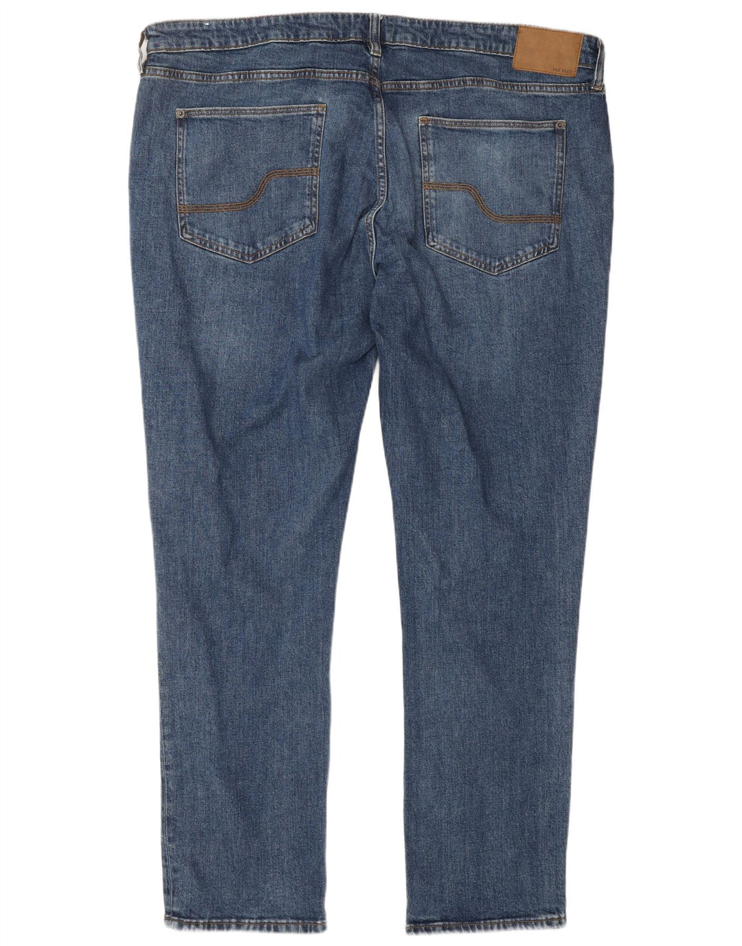 Męskie jeansy slim fit FAT FACE W42 L34 Niebieskie bawełniane