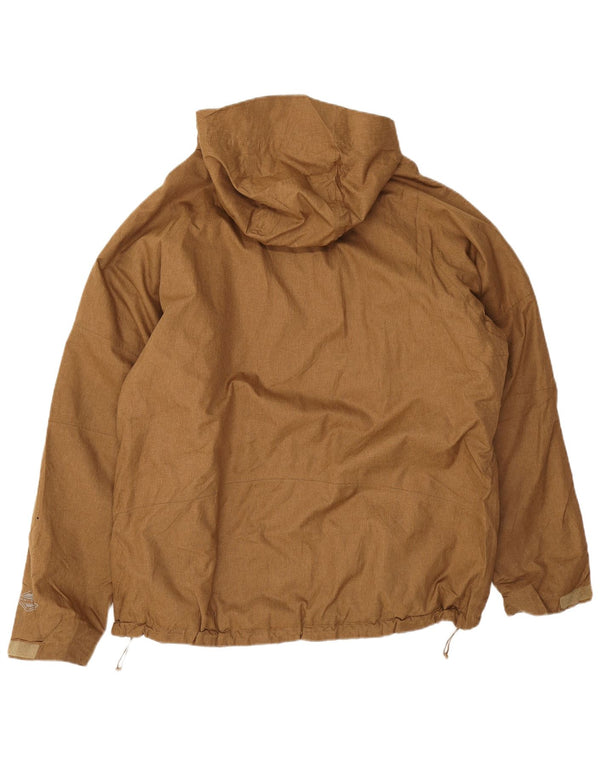 Męska kurtka przeciwdeszczowa z kapturem Columbia Omni-Heat UK 42 XL Brązowy poliester