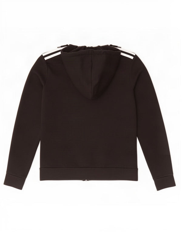 Damski sweter z kapturem i zamkiem błyskawicznym Adidas UK 4/6 XS Czarna bawełna