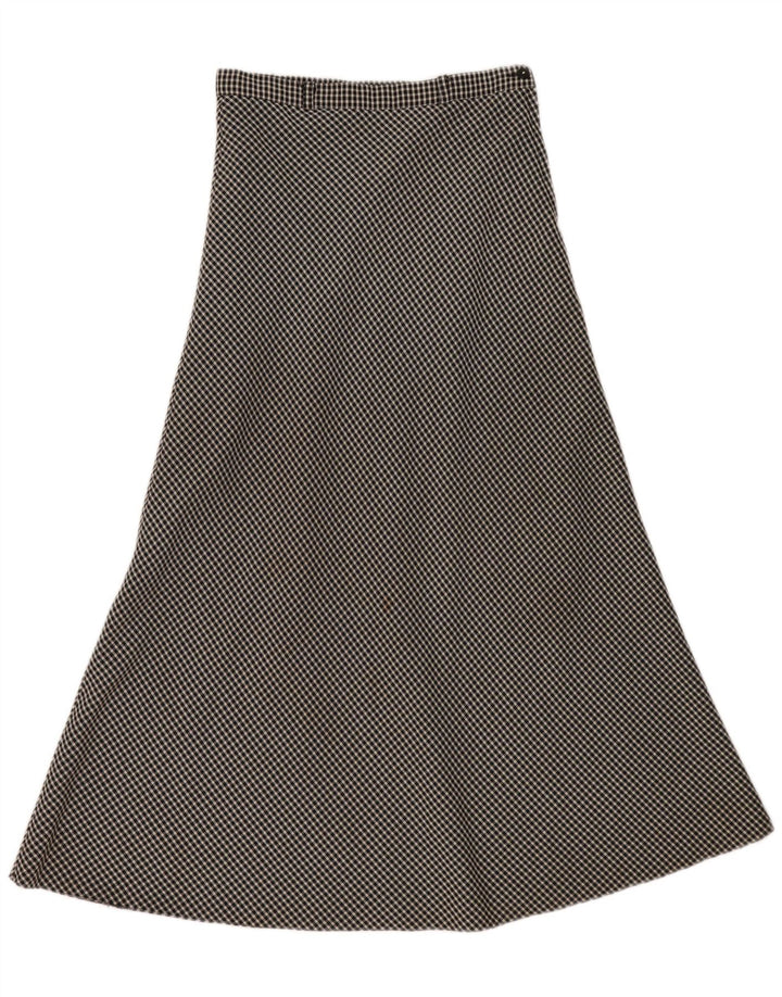 Damska spódnica midi w stylu vintage EU 40 Medium W30 w czarną kratkę