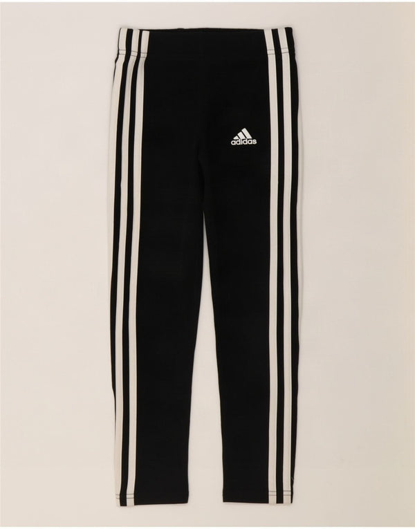 Legginsy Adidas Dziewczęce 7-8 Lat Czarne Bawełniane