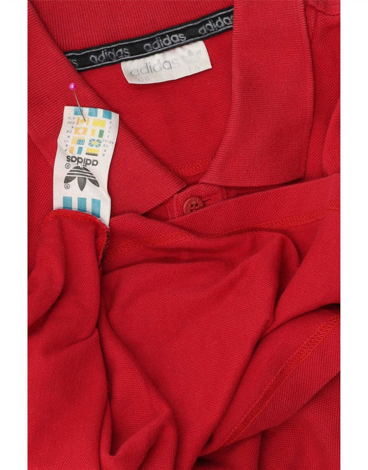 Męska koszulka polo Adidas UK 40/42 Średnia Czerwona