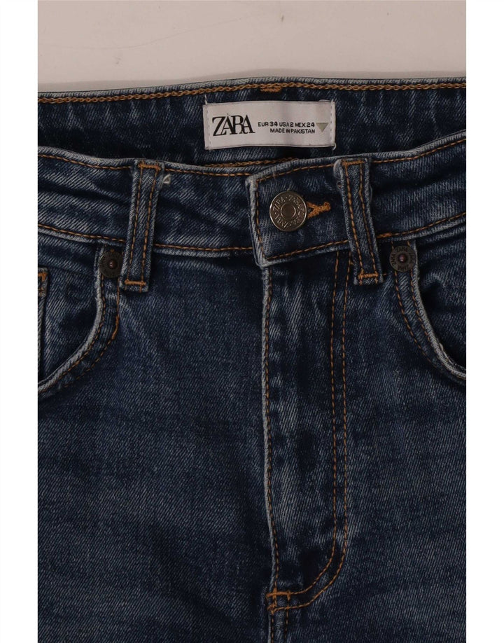 Jeansy damskie Bootcut Zara EU 34 2XS W24 L25 Niebieskie