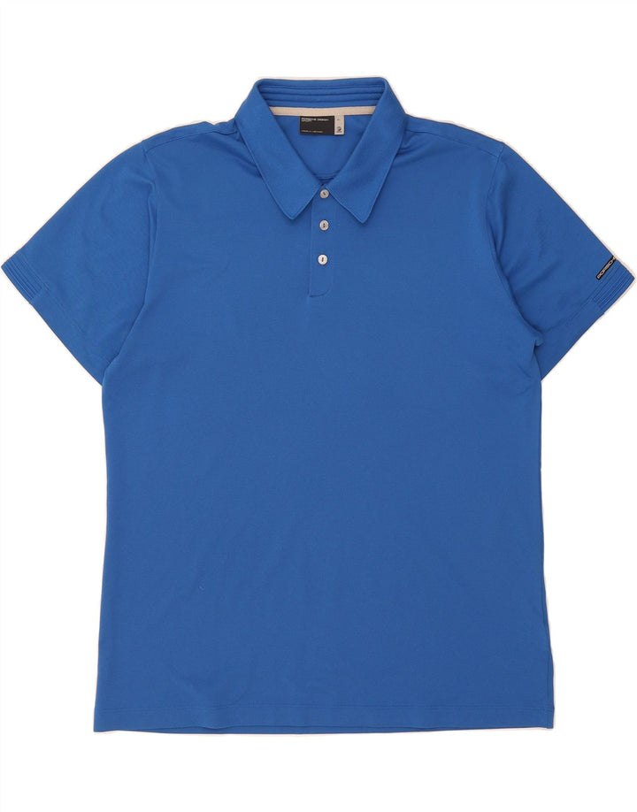 ADIDAS Mens Polo Shirt XL Blue Polyester Vintage Adidas and Second-Hand Adidas from Messina Hembry 