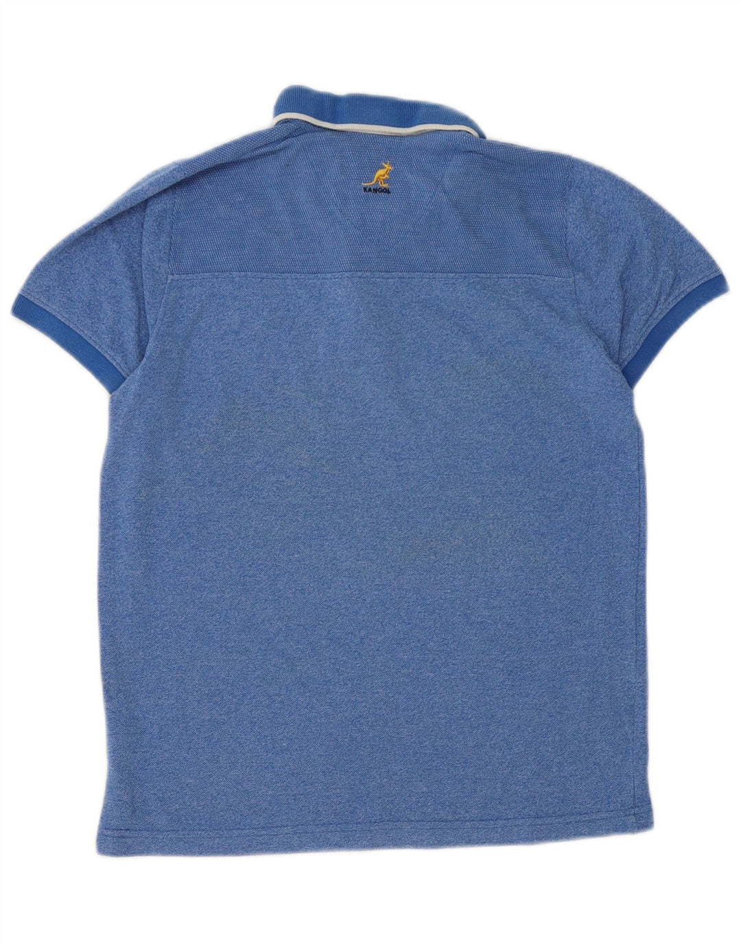 Męska koszulka polo KANGOL, mała, niebieska, bawełniana