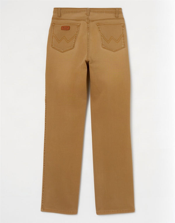 Męskie spodnie codzienne Wrangler Texas Stretch Straight W34 L34 Beżowa bawełna
