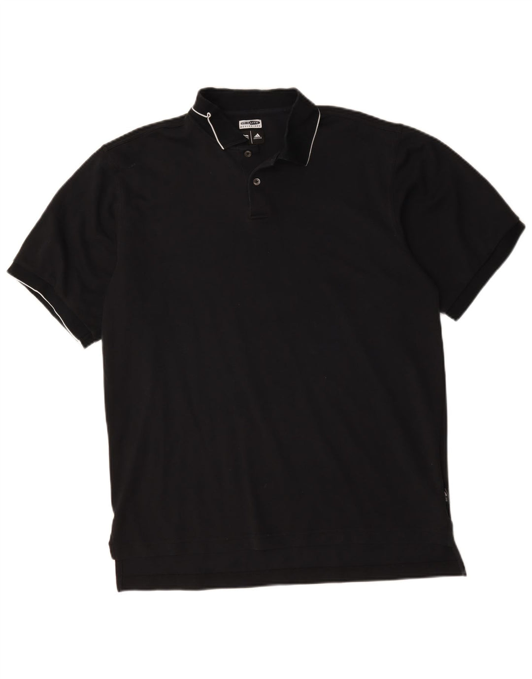 Męska koszulka polo Adidas Climalite, duża, czarna, bawełniana