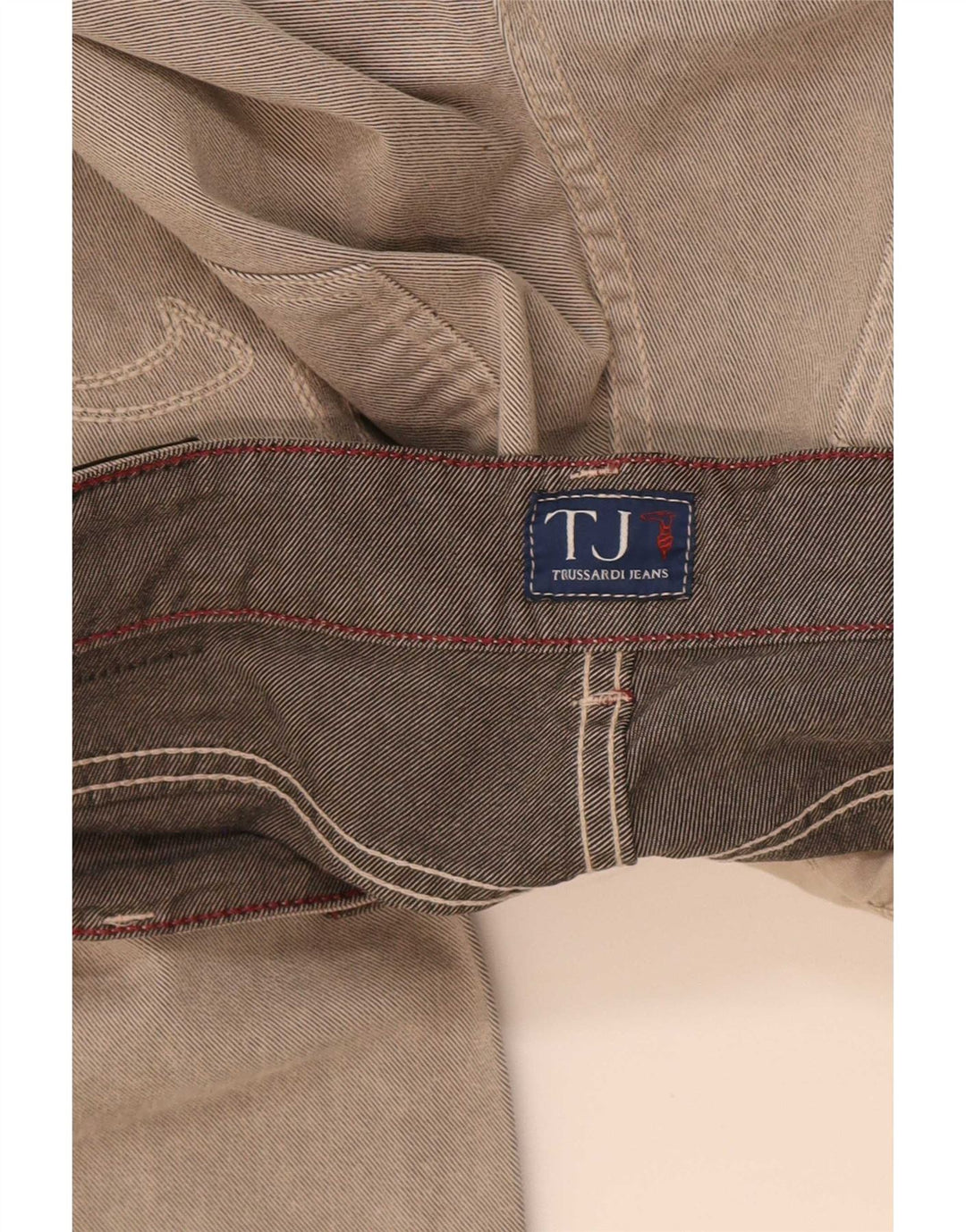 Męskie proste dżinsy Trussardi W31 L33 Szara bawełna