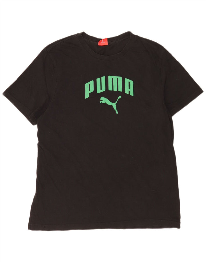 Męski T-shirt z grafiką Puma, XL, czarny