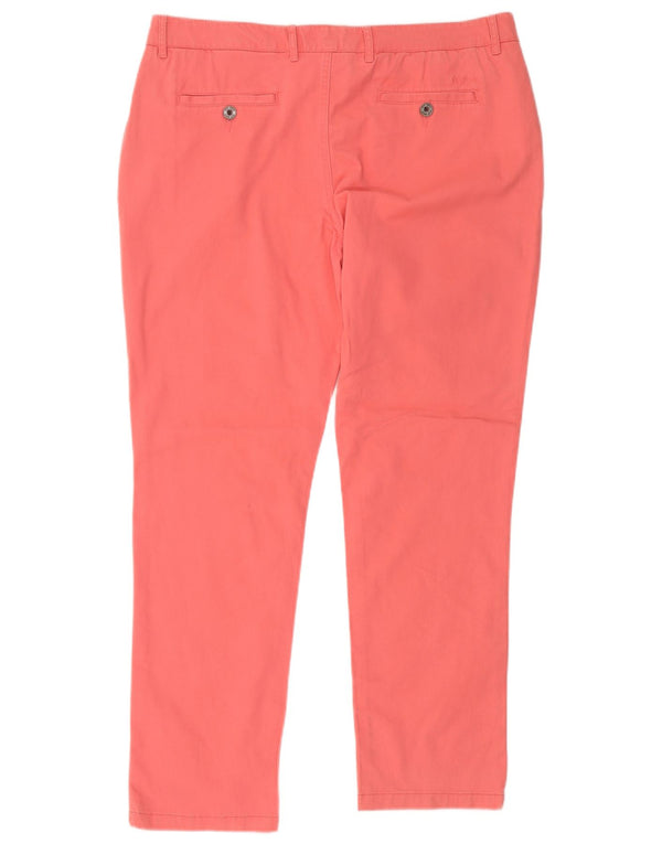 Spodnie damskie Fat Face Slim Chino UK 18 XL W36 L29 Różowa bawełna