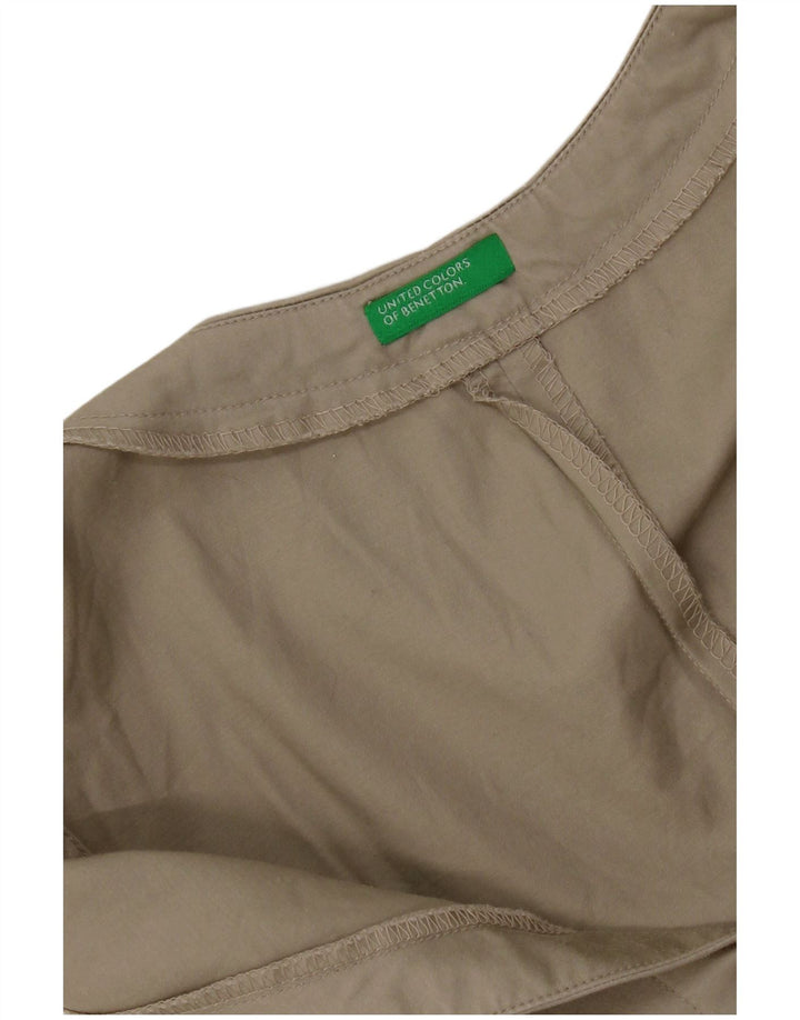 Damska sukienka bez rękawów Benetton UK 12, średni khaki