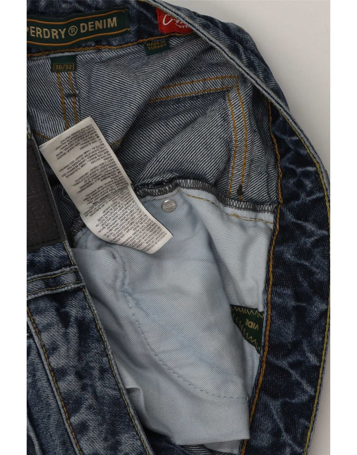 Męskie luźne dżinsy Superdry W30 L32 Niebieskie, bawełniane