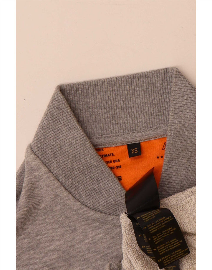 Męska kurtka dresowa Alpha Industries XS, szara bawełniana w plamki