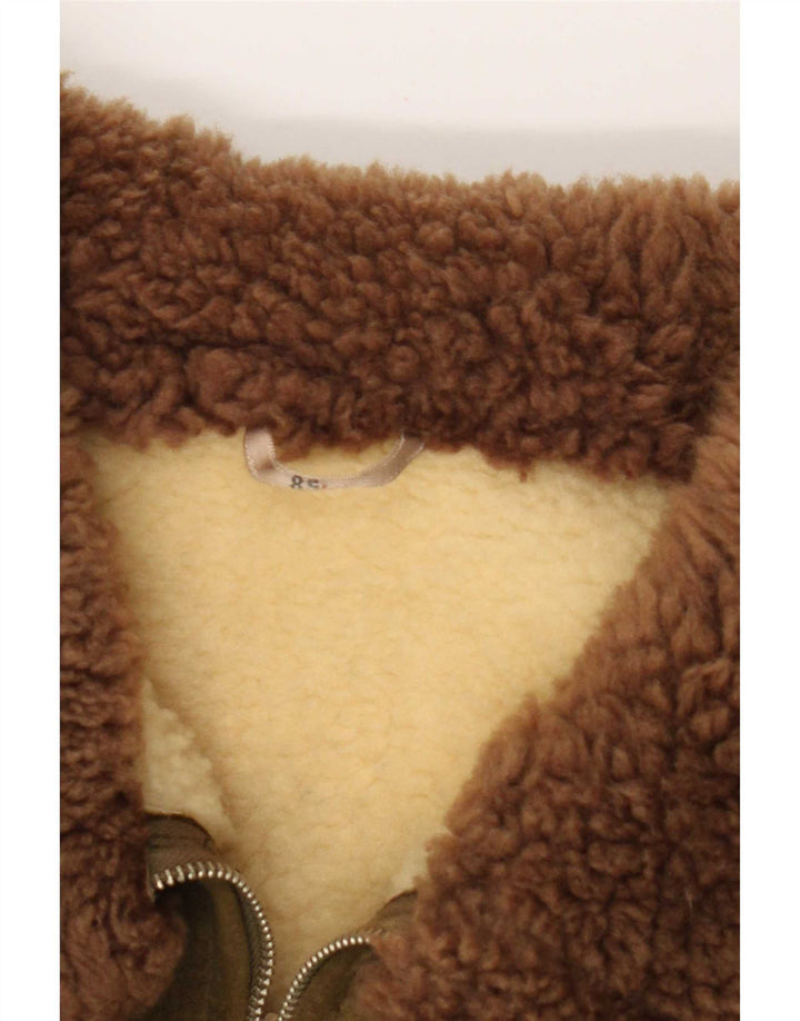 Vintage męska kurtka zamszowa Sherpa IT 58 4XL Khaki