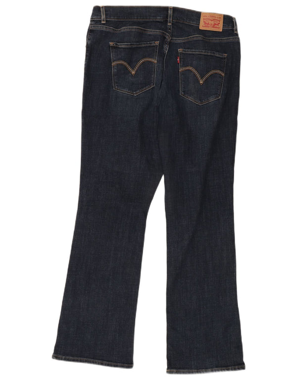 Klasyczne jeansy damskie LEVI'S Bootcut US 12, duże, W31 L30, niebieska bawełna