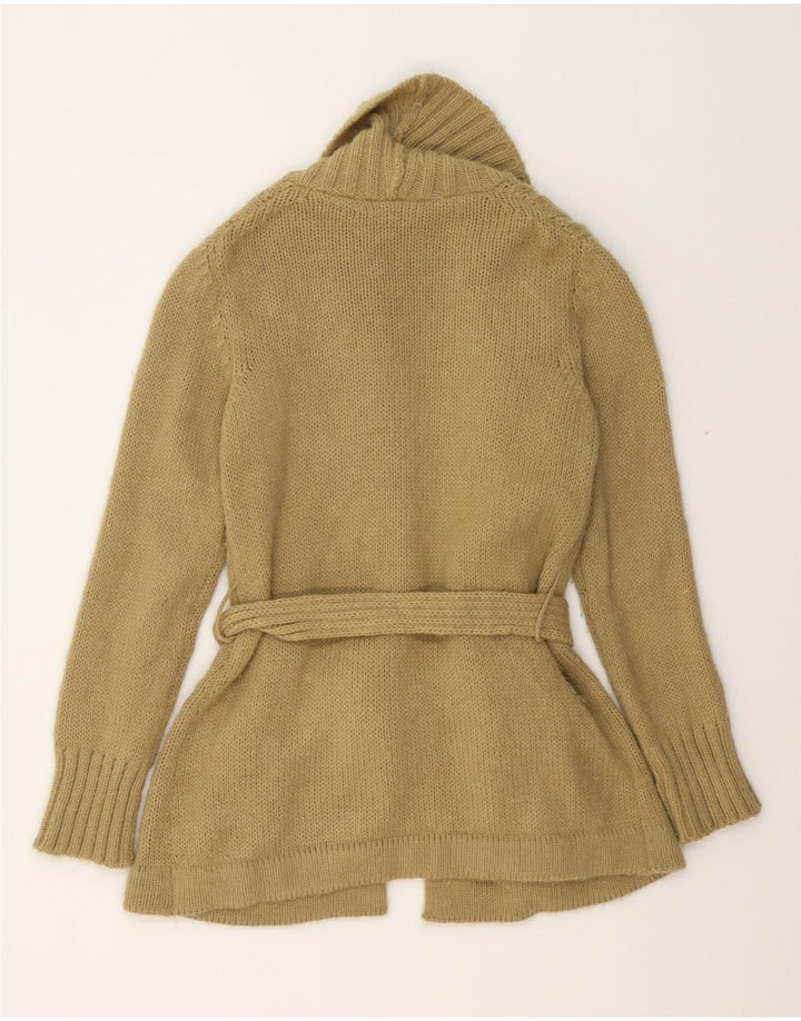 Sweter damski o przedłużonym fasonie VINTAGE UK 14, średni beż