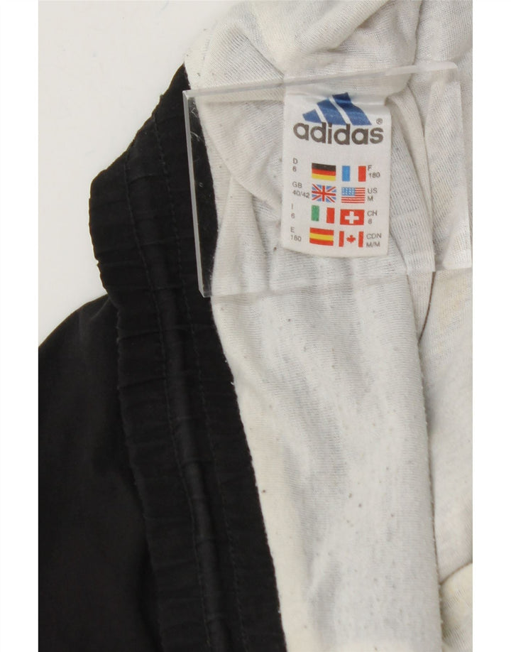 ADIDAS Mens Tracksuit Trousers Joggers Large  Black Polyester Vintage Adidas and Second-Hand Adidas from Messina Hembry 