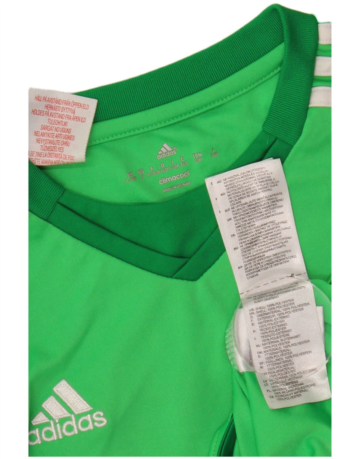 Chłopięca koszulka ADIDAS Manchester United z grafiką z długim rękawem, 9-10 lat, zielona