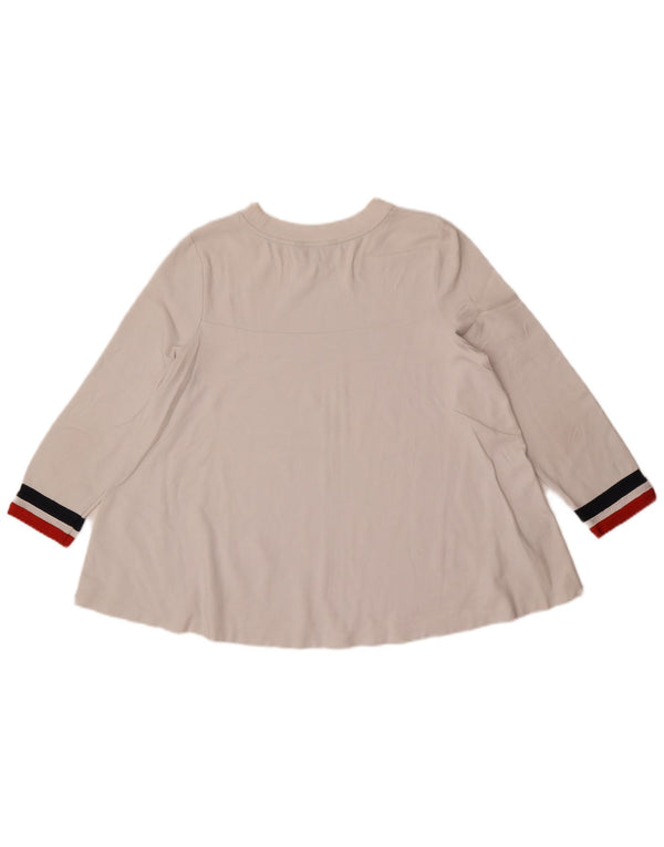 Damski top Tommy Hilfiger z rękawem 3/4, UK 10, w małe białe paski