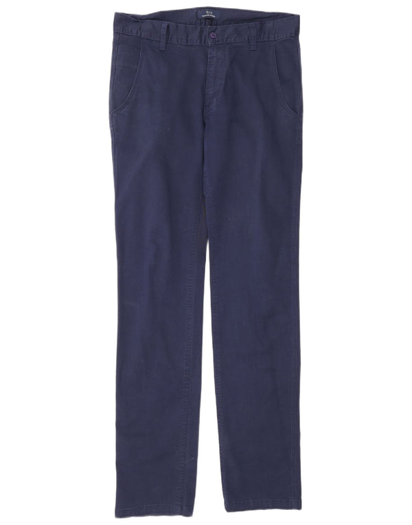 Męskie spodnie typu slim chino Harmont & Blaine W32 L34 granatowe