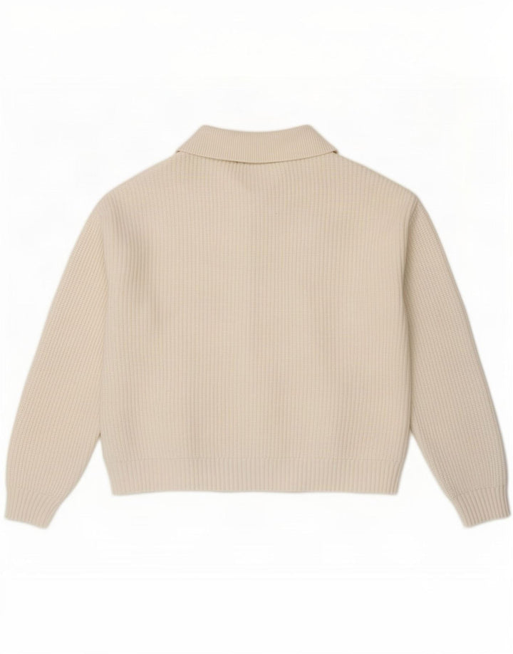 Sweter damski Marks & Spencer UK 14, średni, biały, wiskoza