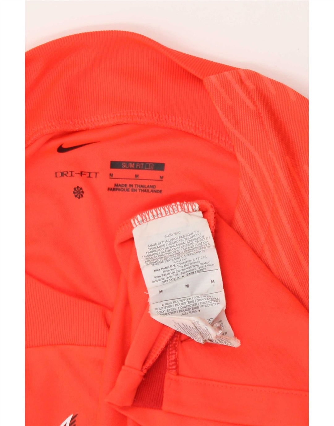 Męska koszulka z grafiką Nike Top, średnia, pomarańczowa, blok kolorów, poliester