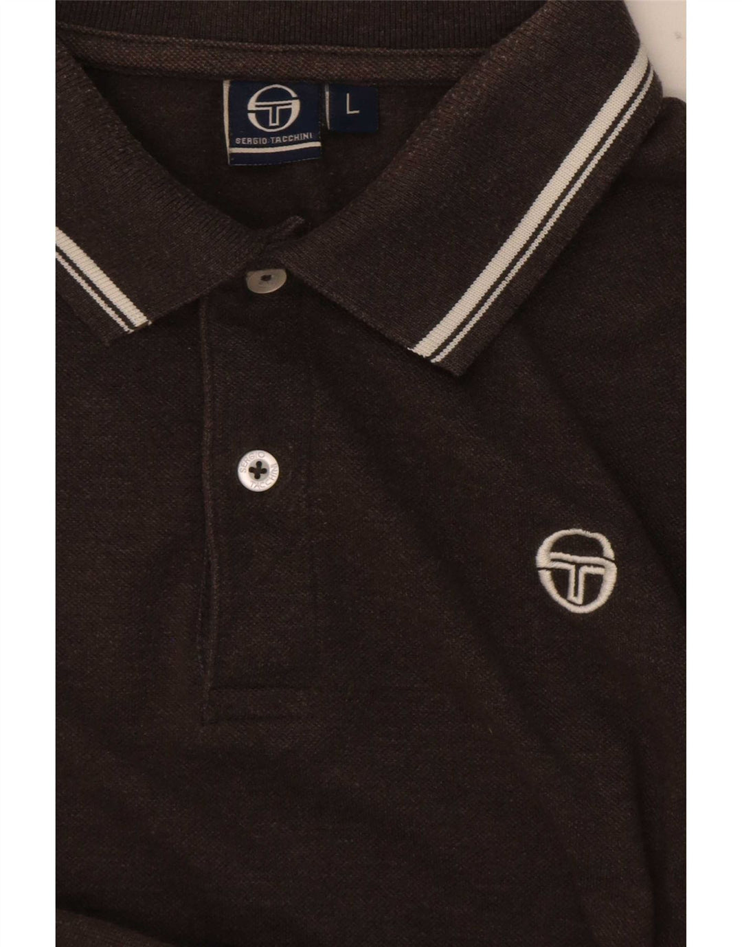 Męska koszulka polo Sergio Tacchini, duża, brązowa