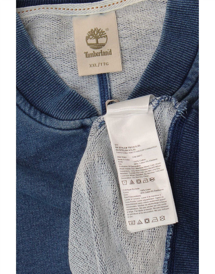 Męska kurtka dresowa Timberland 2XL granatowa, bawełniana