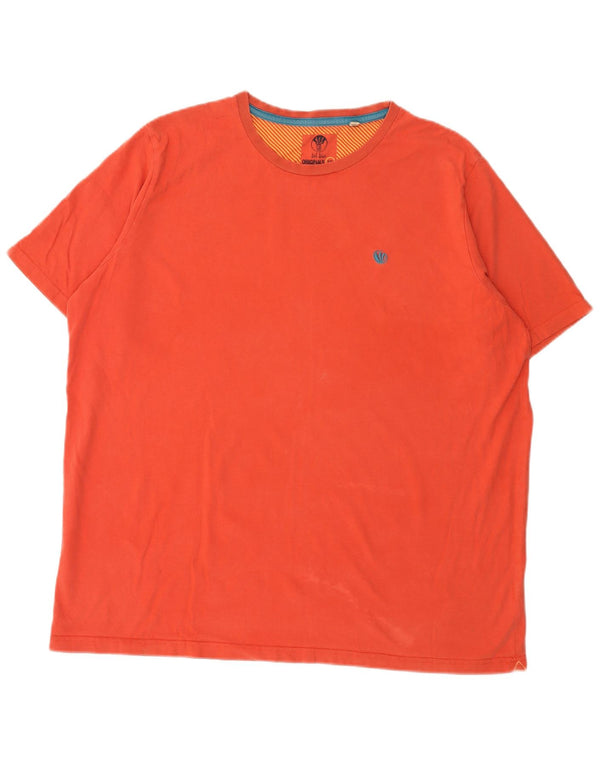 T-shirt męski Fat Face Top 2XL Pomarańczowa bawełna