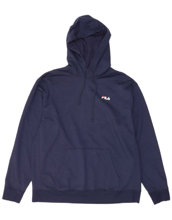 Męski sweter z kapturem Fila XL, granatowy, poliester