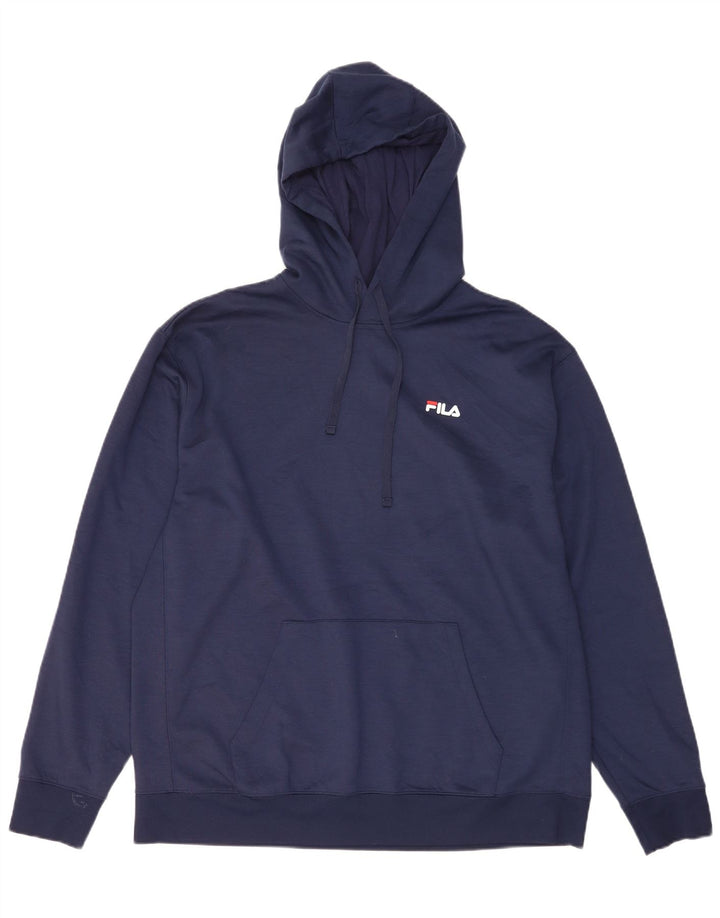 Męski sweter z kapturem Fila XL, granatowy, poliester