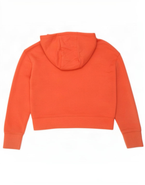 Dziewczęca bluza z kapturem Nike Crop Graphic 10-11 lat, średnia, pomarańczowa, bawełniana